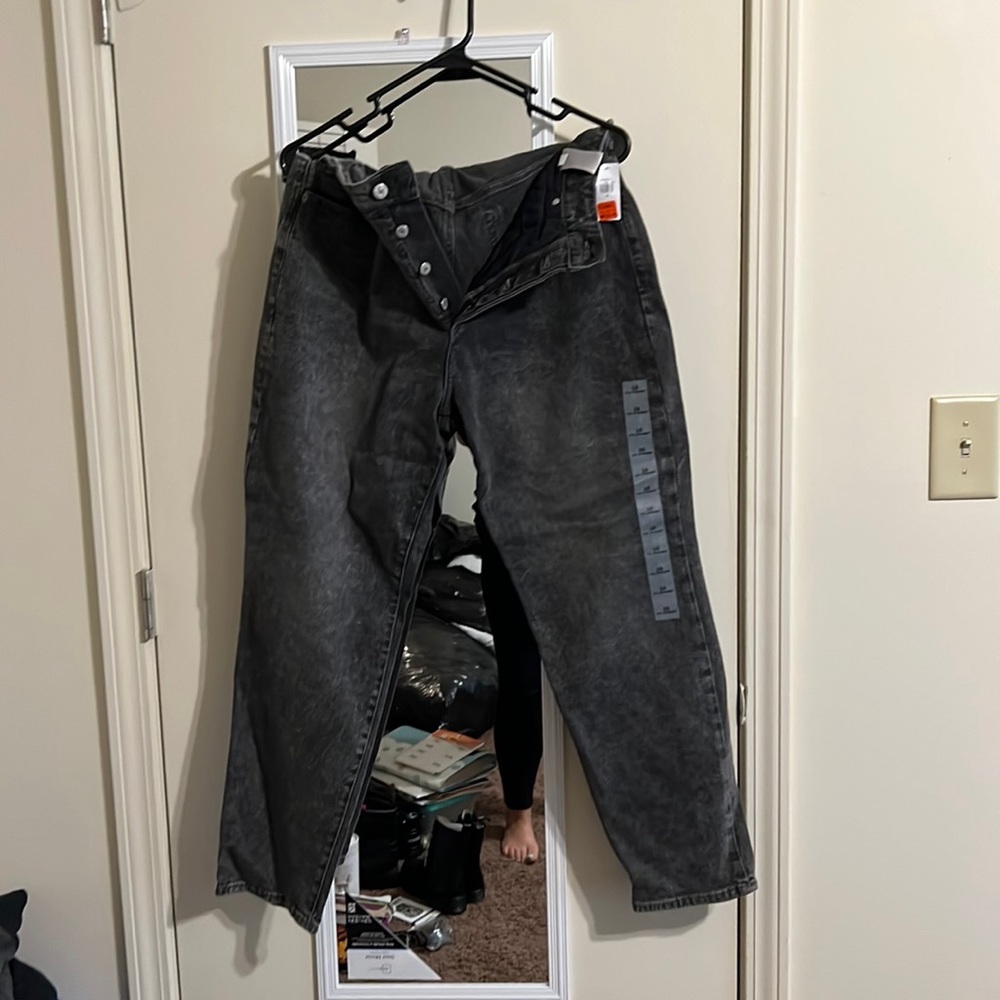 OG Straight Grey Wash Size 16 Old Navy